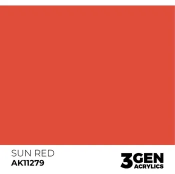 Modelářská barva AK Interactive Sun Red AK11279 - 17 ml