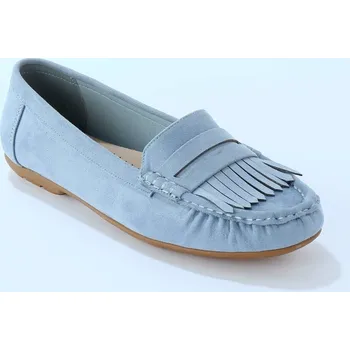 Dámské mokasíny Pružné mokasíny z mikrovlákna modrá 36