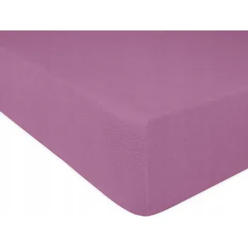 Prostěradlo FROTÉ PROSTĚRADLO S GUMOU 90x200 SVĚTLE FIALOVÉ