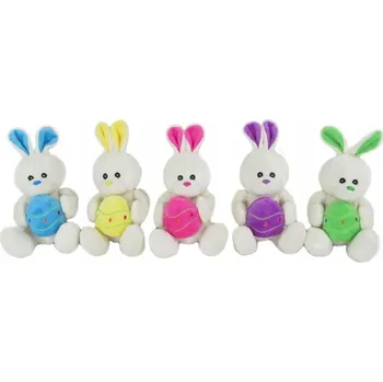 plyšák Plyšový ZAJÍC s vajíčkem 16 cm MIX SZ4347 +