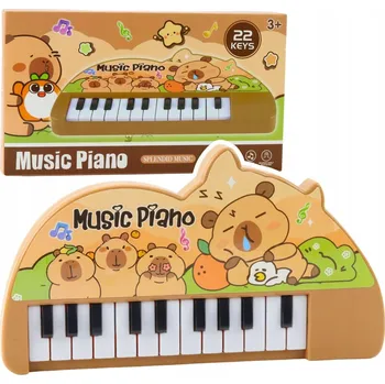 Hudební nástroj pro děti Hudební pianko pro děti Kapybara Mini Keyboard 22 kláves