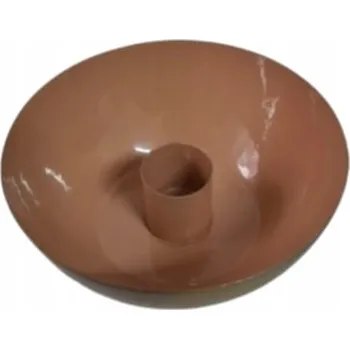 Obraz Elegantní kovový svícen zlaté/růžové barvy 10x10x4 cm