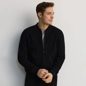 Pánská mikina Reserved - Mikina bomber - černý - 9244N-99X - 9244N-99X-XXL