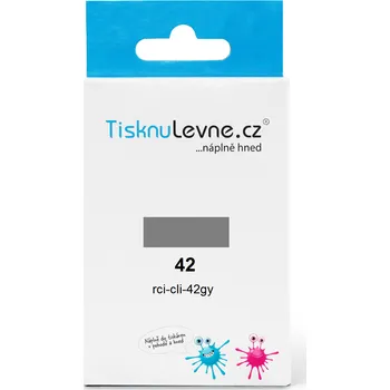 Zásobník TisknuLevne.cz č.42 CLI-42GY (Šedý)