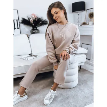 Dámský teplákový souprav FILAR béžový Dstreet DStreet bílá | šedá | hnědá 2045398