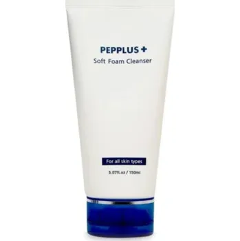 Přípravek na čištění pleti a oči PEPPLUS+ - SOFT FOAM CLEANSER - Jemná čisticí pěna s peptidy a rostlinnými extrakty 150 ml