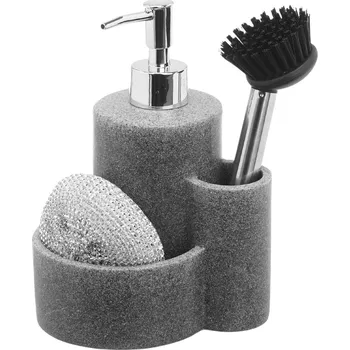 Dávkovač mýdla Dávkovač saponátu s příslušenstvím DOSIO šedý