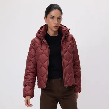 Reserved - Prošívaná bunda s kapucí - světle fialová - 530IA-34X - 530IA-34X-M