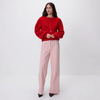 Dámské kalhoty Reserved - Kalhoty s páskem - růžová - 007HG-30X - 007HG-30X-S