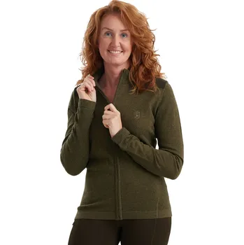Dámská mikina Deerhunter Denmark Lady Darlington olivový dámský svetr merino vlna 38