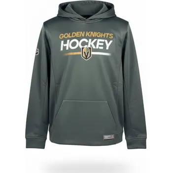 Chlapecká mikina Outerstuff Dětská mikina Vegas Golden Knights NHL Authentic Pro Hoodie Po Hood Velikost: Dětské L (13 - 14 let)