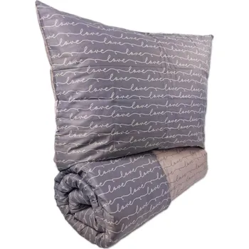 Povlečení Brotex Prodloužené povlečení Satén 140x220, 70x90cm Love