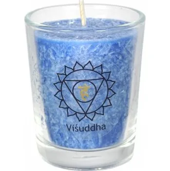 Svíčka Cereus Svíce čakrová 6,5cm modrá