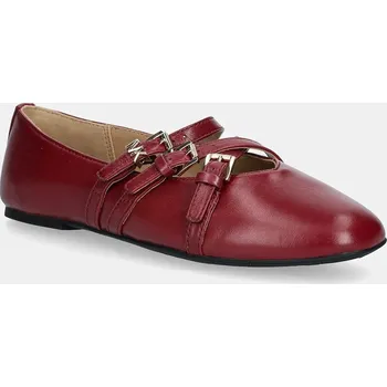 Dámské baleríny Kožené baleríny MICHAEL Michael Kors Indy 40T5IDFP2L.691 burgundské 83X, EUR 38