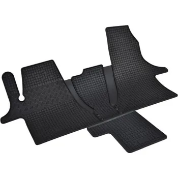 autokoberec Gumové koberce VW Transporter T6.1, 2019 ->, 1.řada 2 místa s tunelem