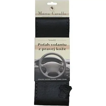 Potah na volant Potah volantu kožený "B" černý Mária Cavallo