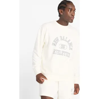 Pánská mikina Pánská mikina New Balance MT43507SST – béžové