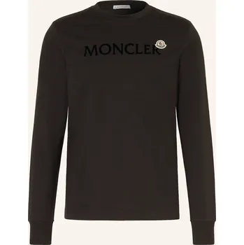 Pánské tričko Moncler Dlouhé Rukávy, černá