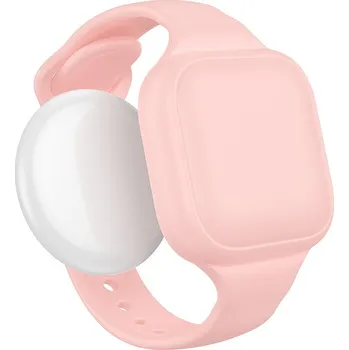 Lokátor HOCO E91E GPS lokátor / Apple Find My / 7,2g / dětský řemínek / růžová