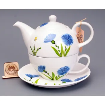 Čajová souprava Čajová sada - chrpy