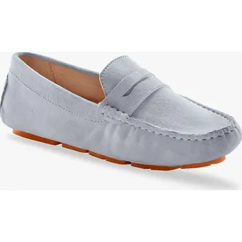 Dámské mokasíny Kožené mokasíny modrá 39