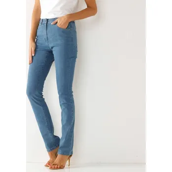 Dámské kalhoty Tvarující kalhoty s 5 kapsami sepraná modrá 36