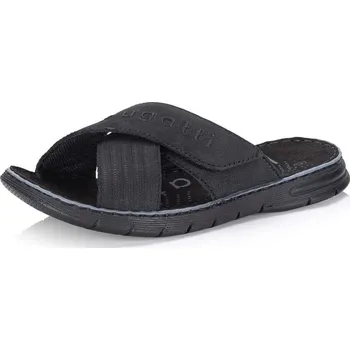 Pánské pantofle Bugatti Pánské nazouváky BUGATTI A3282-1000 černá S6 44