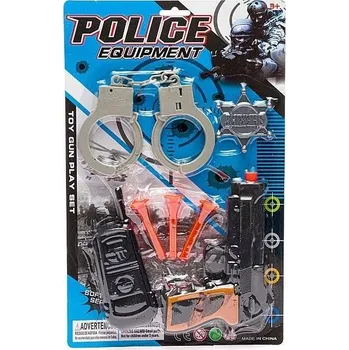 Dětská zbraň POLICEJNÍ SADA PUŠKA RAKETOMET PRO DĚTI OD 4 LET ZÁBAVA NA DLOUHÁ LÉTA