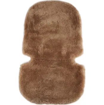 Kojící polštář Vlnka Podložka z ovčí vlny do kočárku hnědá