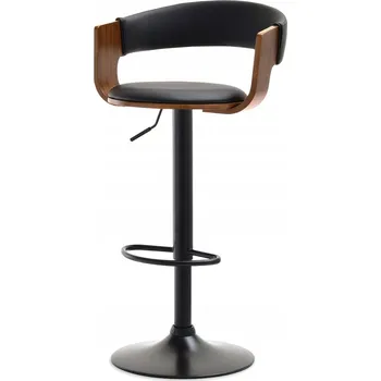 Barová židle Barová Židle Mebel-Partner ořech, výška 108 cm, umělá kůže