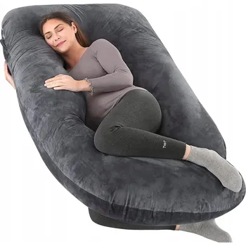 Polštář Polštář multifunkční tvar J, silikonové kuličky