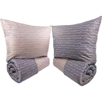 Brotex Francouzské povlečení Satén 220x220, 70x90cm Love