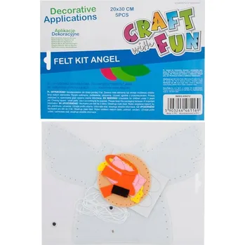 kreativní sada KREATIVNÍ SADA pro DĚTI - Filcový ANDĚL k ušití CRAFT WITH FUN sada