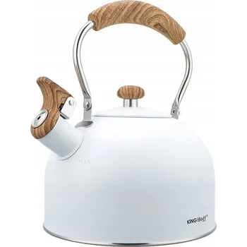 Varná konvice Konvice ocelová na plyn 2.5 l indukční bílá matná KINGHOFF KH-1860
