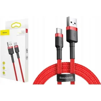 Datový kabel Kabel Baseus USB - USB-C 1 m červený
