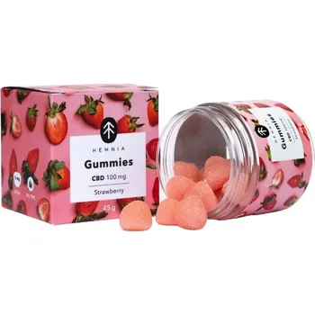 CBD Hemnia CBD Gummies – jahoda (5 mg CBD, bez THC)