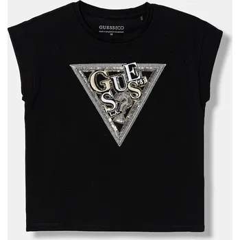Dětské tričko Guess J6RI04.K6YW4.PPY2 černá 99X, vel. 158-166