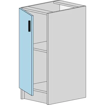 Kuchyňská skříňka Slevadoma Spodní skříňka T-35-N Barva dvířek: dub tacho, Barva korpusu: šedá