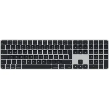 Klávesnice Apple Magic Keyboard 2024 s Touch ID, černé klávesy - GER