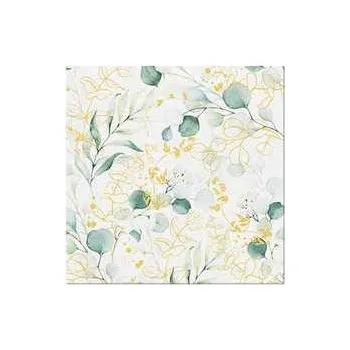 Papírový ubrousek Ubrousky PAW AIRLAID 40x40 cm Golden eucalyptus [50 ks],rychlé dodání