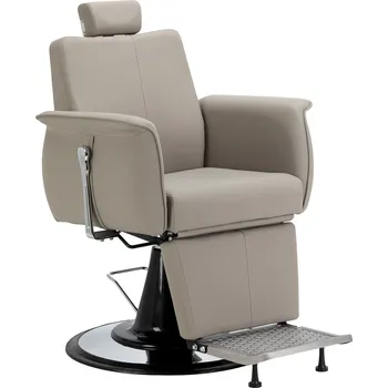 Kadeřnické křeslo Holičské barber křeslo Valor – šedé
