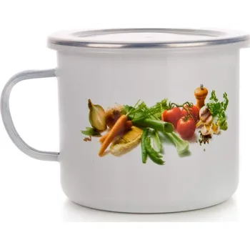 BANQUET Hrnek smaltovaný VEGETABLES 0,9 l