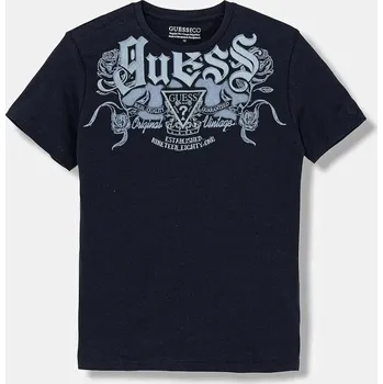 Chlapecké tričko Dětské bavlněné tričko Guess L6RI21.K8HM4.PPY2 námořnická modř 59X, vel. 158-166