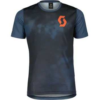 cyklistický dres Dětský dres SCOTT Trail Vertic 20 SS Jr Dark Blue - 152