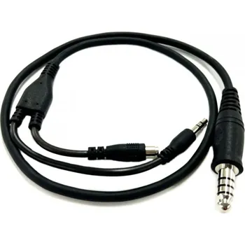 Audio kabel Kabelový adaptér Y-shaped cable na propojení Mikrofonu a sluchátek EARMOR M31 - EARMOR