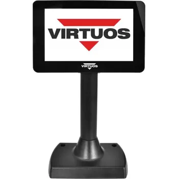 Monitor Virtuos SD700F - zákaznický monitor 7", USB, černá