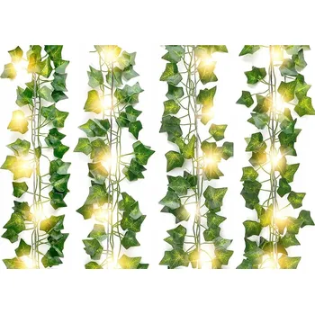 umělá květina 12x UMĚLÝ BŘEČŤAN GIRLANDA LED SVĚTÝLKA 24M