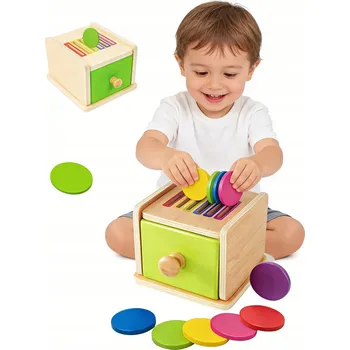 Dřevěná hračka Dřevěná Vzdělávací Šuplík Třídič Montessori