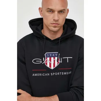 Pánská mikina Mikina Gant 2047082 černá 99X, vel. XXL