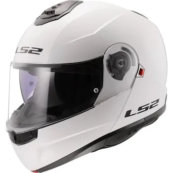 Helma na motorku LS2 FF908 STROBE II-06 výklopná lesklá-bílá vel. S